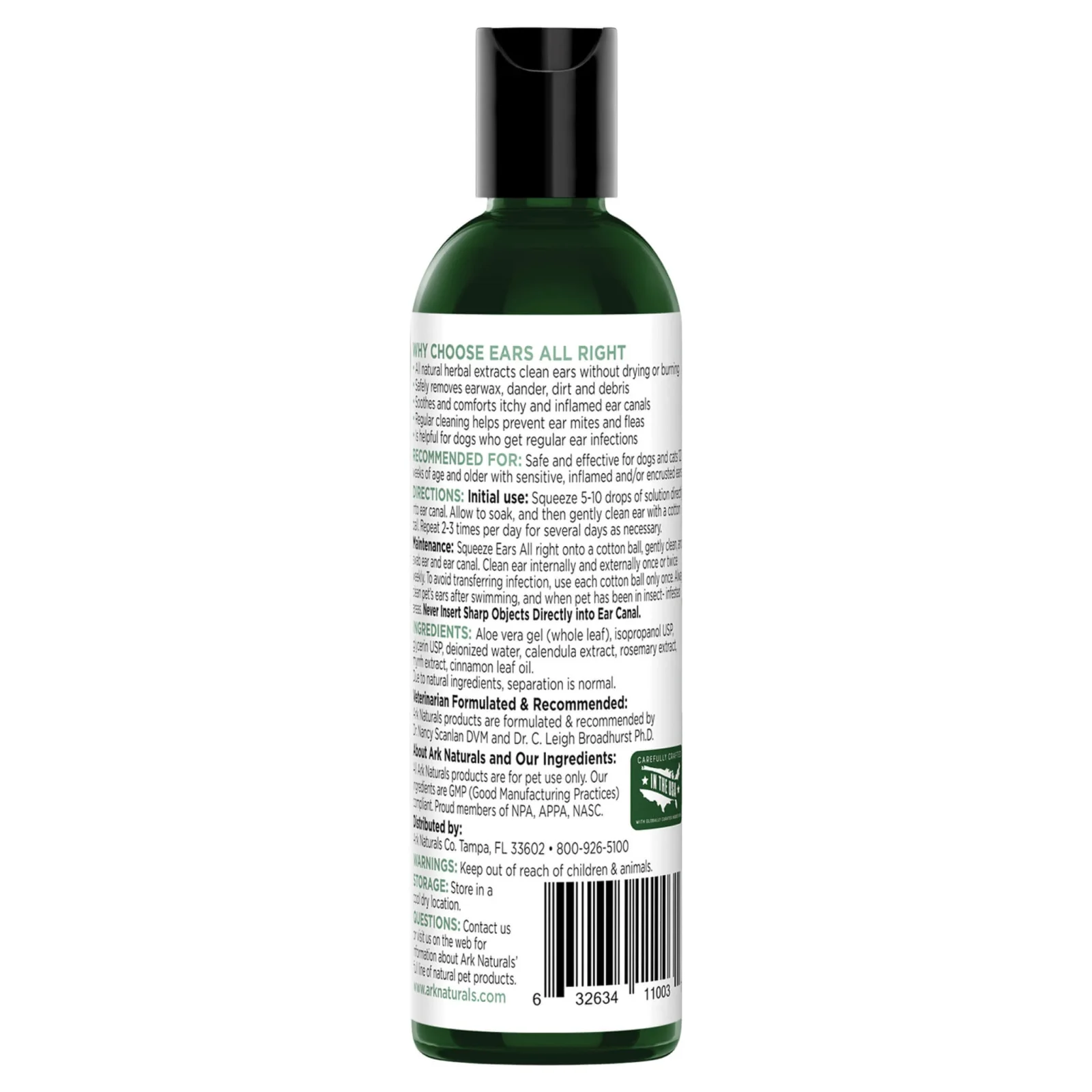 Ark Naturals Ears All Right Herbal Wash & Cleaning Lotion for Dogs & Cats - Image 2