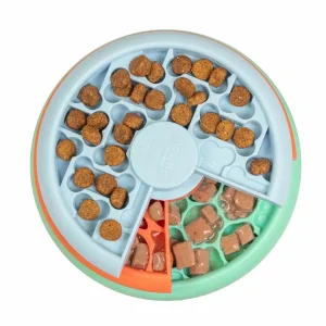 Nina Ottosson Puppy Lickin' Layers Interactive Treat Dog Puzzle Dog Toy Multicolor