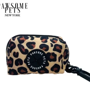 Dog Waste Bag Holder, Leopard