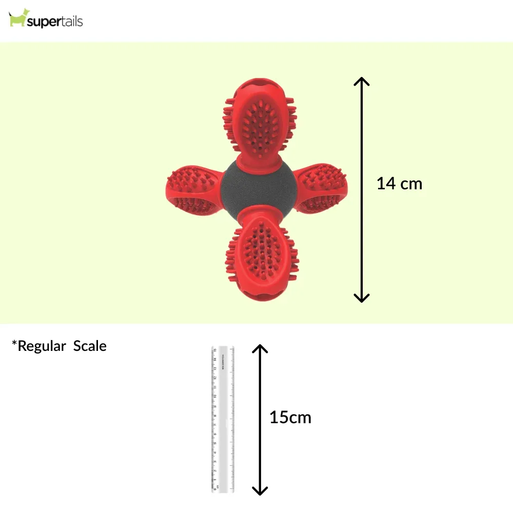 M Pets Saturn Toy for Dogs (Red/Black) - Image 2