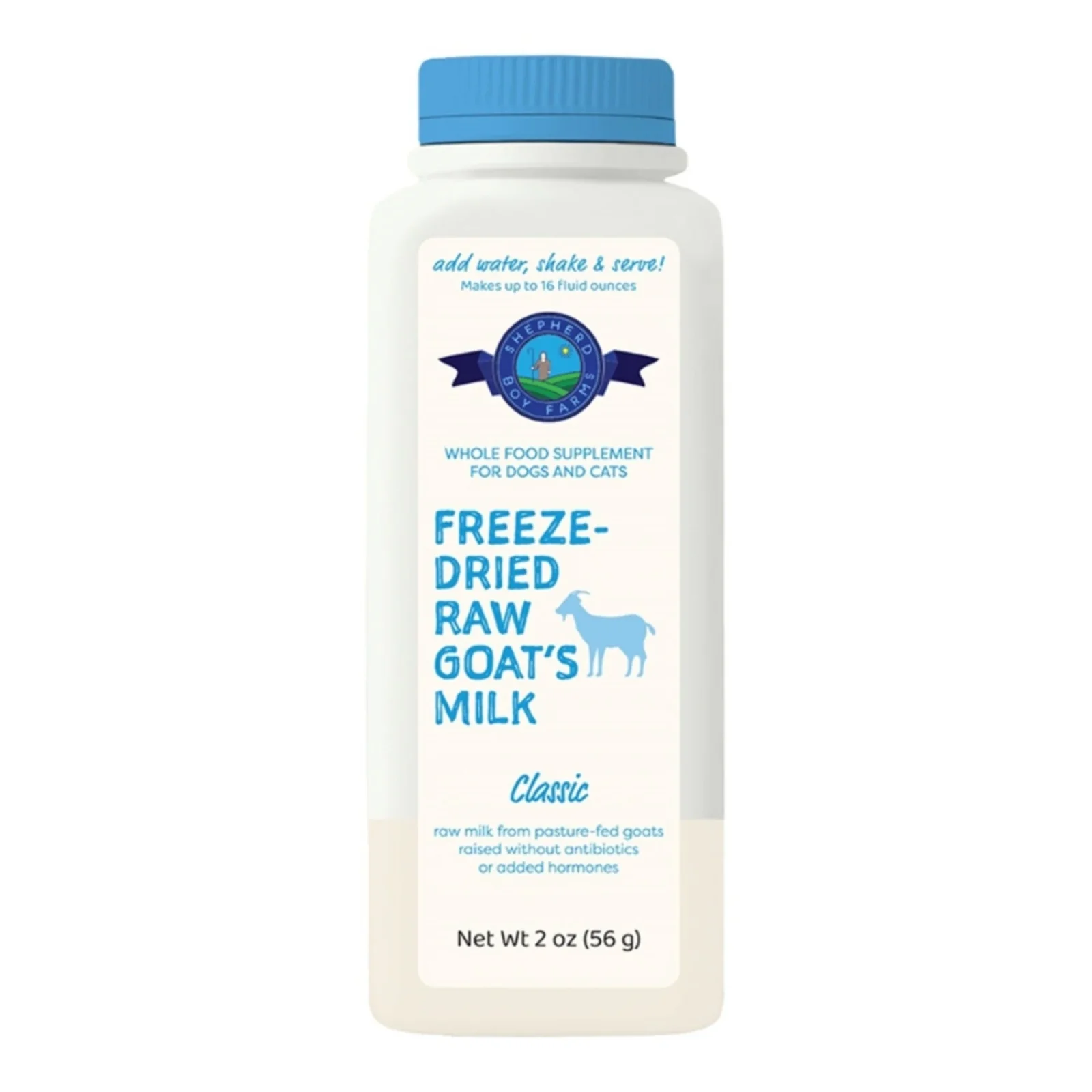 Shepherd Boy Farms Dog & Cat Freeze-Dried Raw Goat Milk Classic, 16 oz