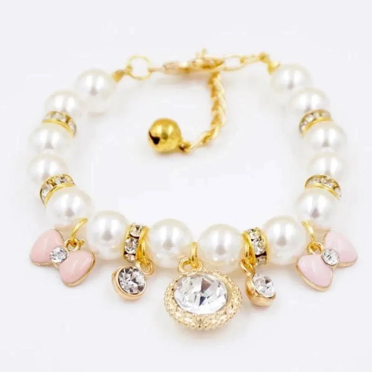 Princess Pearl Charm Dog Collar - Image 2