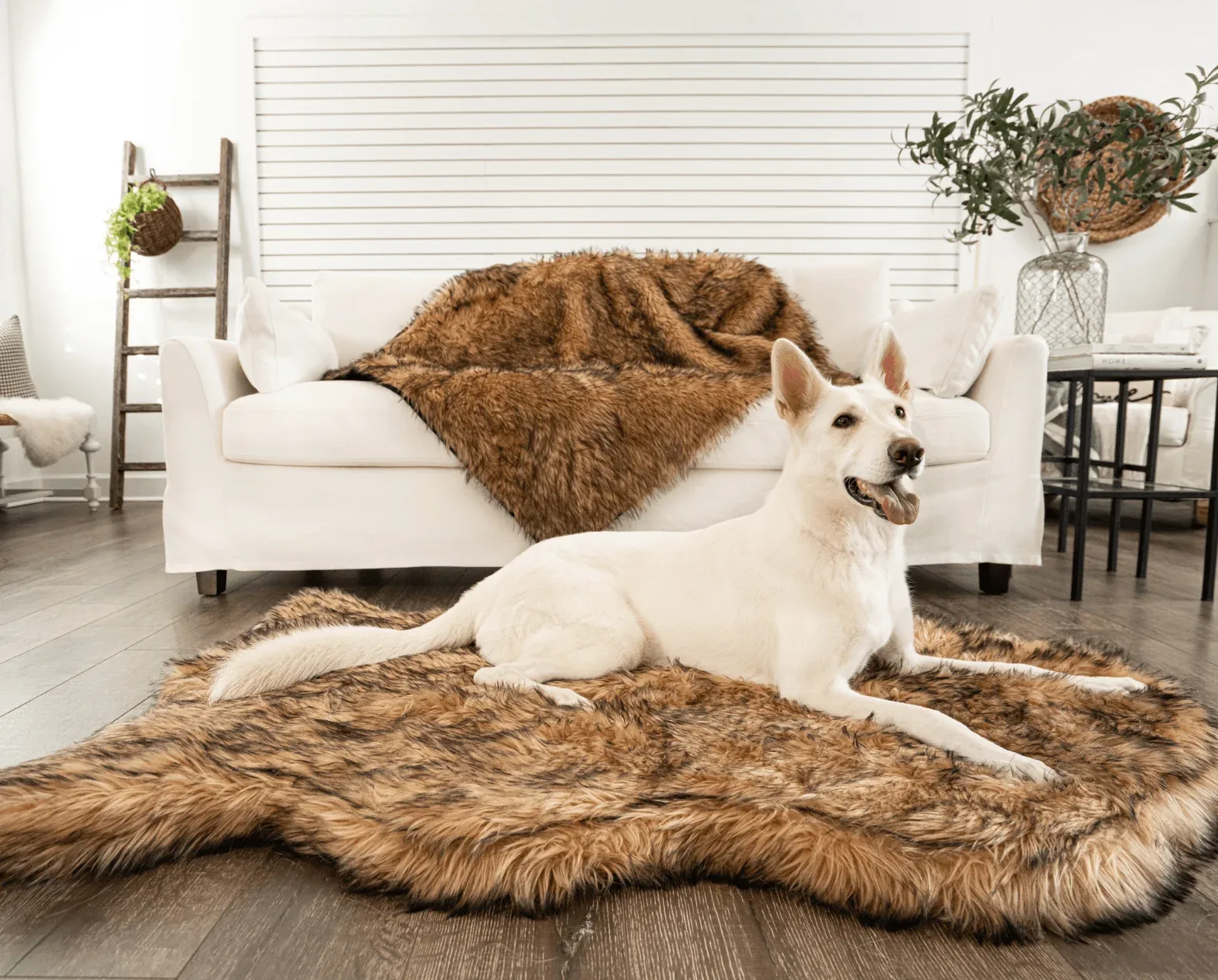 PupRug® Orthopedic Bed + Matching Waterproof Blanket Bundle- Sable Tan - Image 2