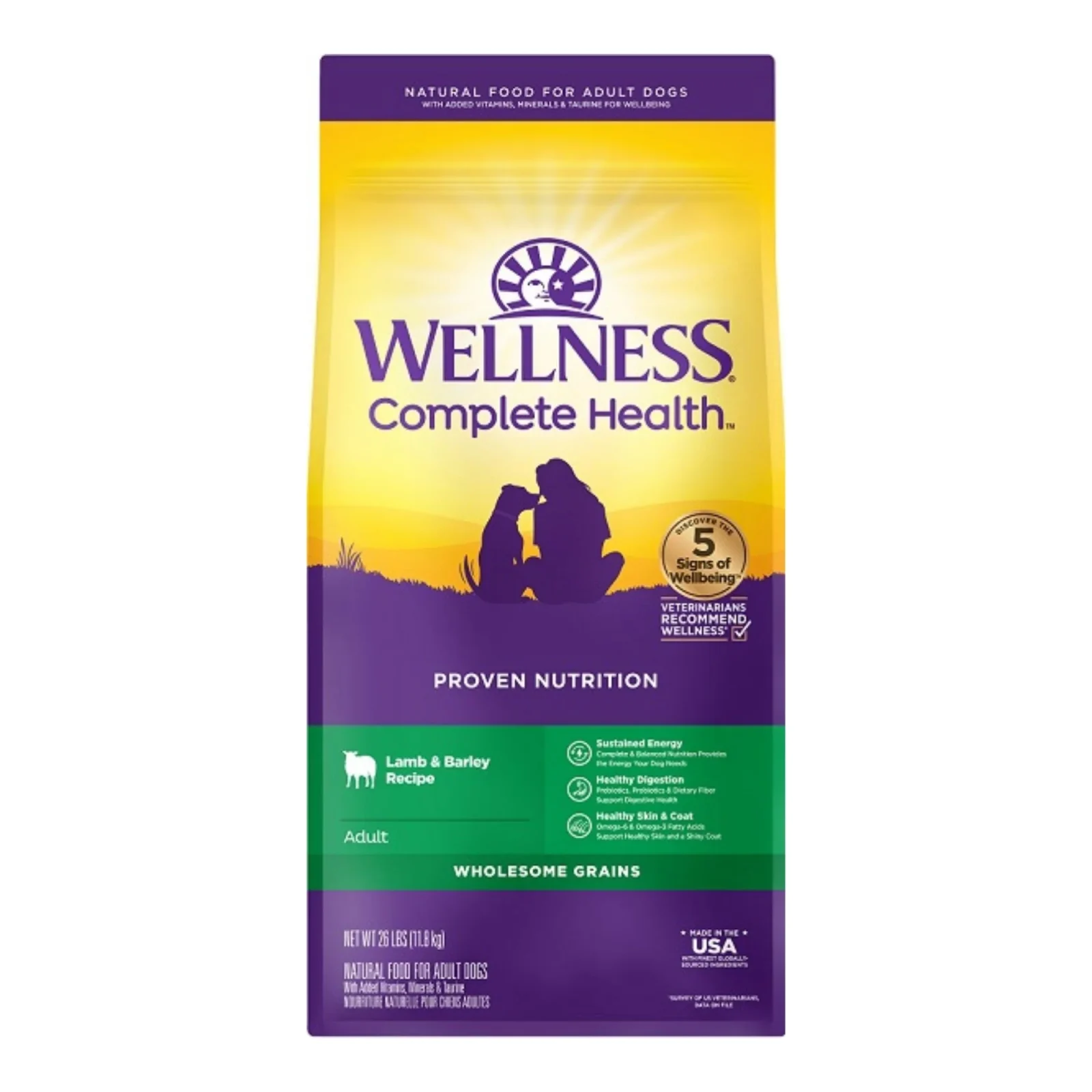 Wellness Complete Health 26 lb Lamb Barley Adult