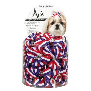 AR Stars & Stripes Bow Canister 100 ct