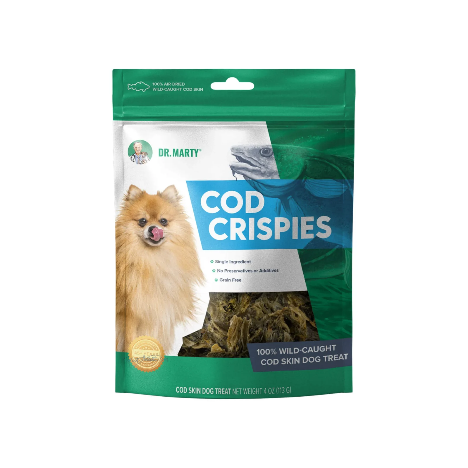 Dr. Marty Air Dried Cod Dog Treats - Image 2