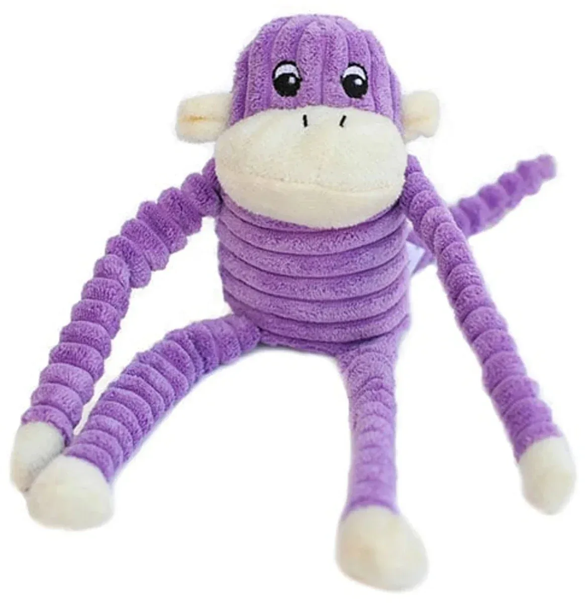 ZippyPaws Spencer Crinkle Monkey Purple Small - Image 2