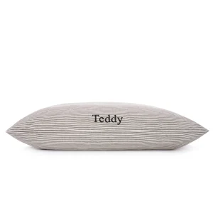 Charcoal Stripe Dog Bed