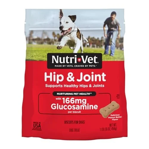 Nutri-Vet Hip and Joint Regular-Strength Peanut Butter Crunchy Dog Biscuits Treats - Image 2