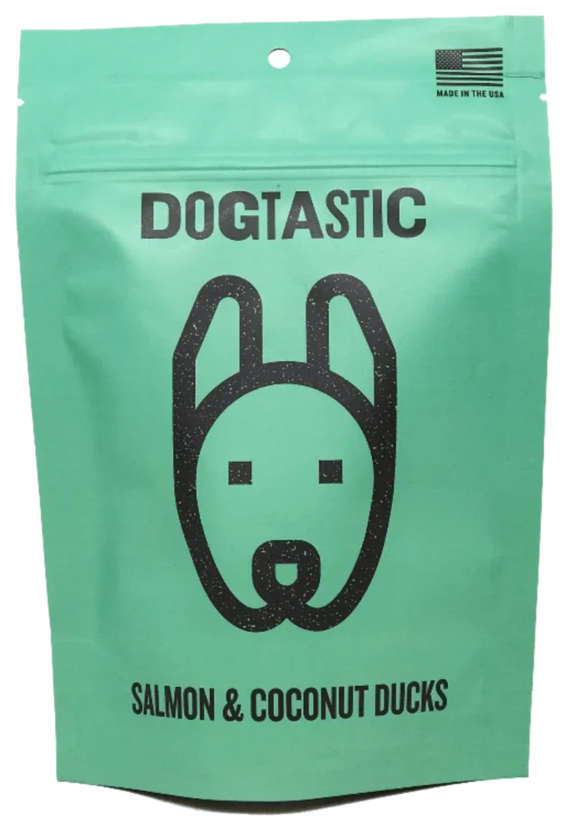 DT Dogtastic Salmon & Coconut Ducks Dog Treats - Image 2