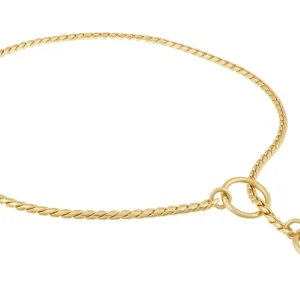 Slip Snake Show Chain Dog Collar (24 in x 3.8 mm)