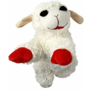 Multipet Lamb Chop Squeaky Plush Dog Toy - 6 in & 10.5 in