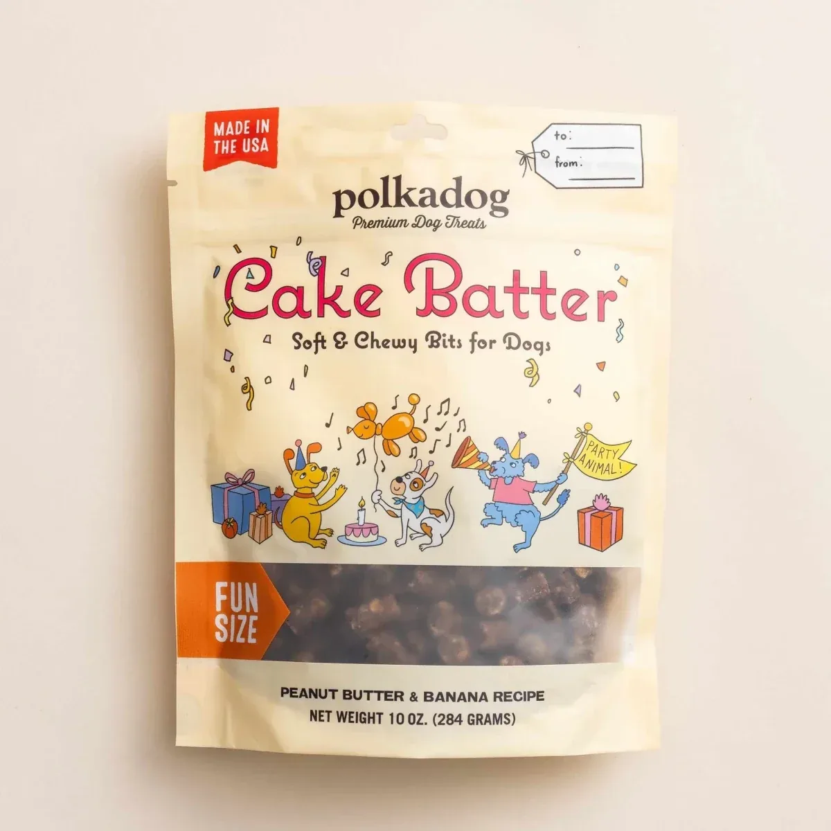 Polkadog Cake Batter Peanut Butter and Banana Soft & Chewy Dog Treats - Image 2