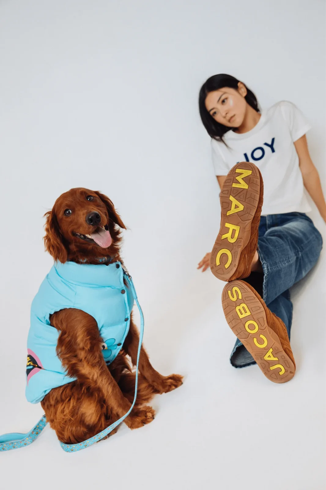 Hattie Stewart x Marc Jacobs x maxbone Light Blue Puffer Vest - Image 2
