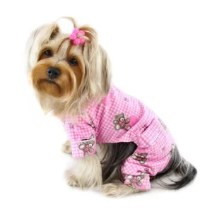 Adorable Teddy Bear Love Flannel Pajamas for Dogs - Klippo Pet