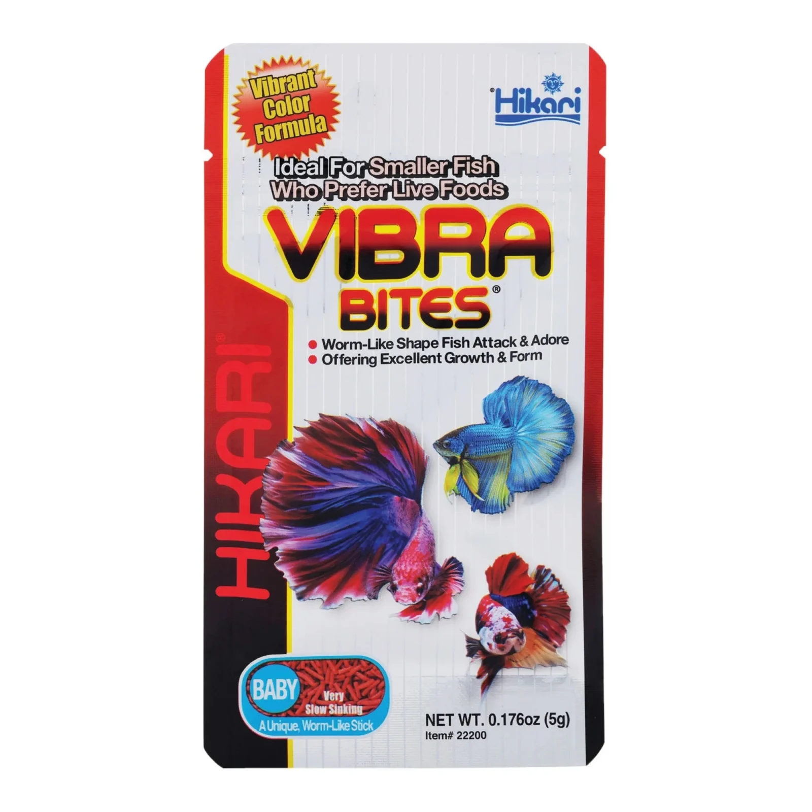 Hikari USA Vibra Bites Betta Fish Food Baby, 0.18 oz