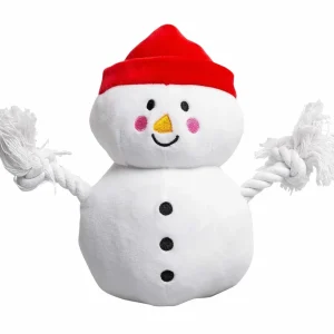 Pearhead Snowman Plush Dog Toy