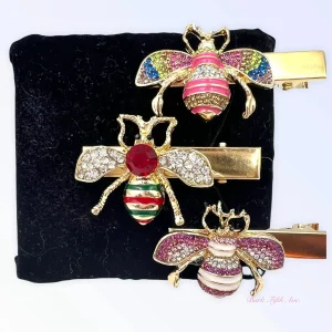 Rhinestone Bumble Bee Hair Clips for Dogs - Bark Fifth Avenue