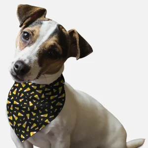 BanDoggie Candy Corn Halloween Dog Bandana - Microfiber, Made in USA