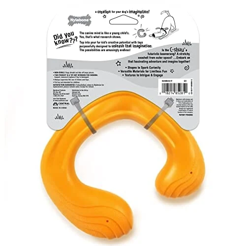 Nylabone C-Shuu Creative Play Lightweight and Squishy Stretching Floating Fetch Dog Toy - Small - Image 2