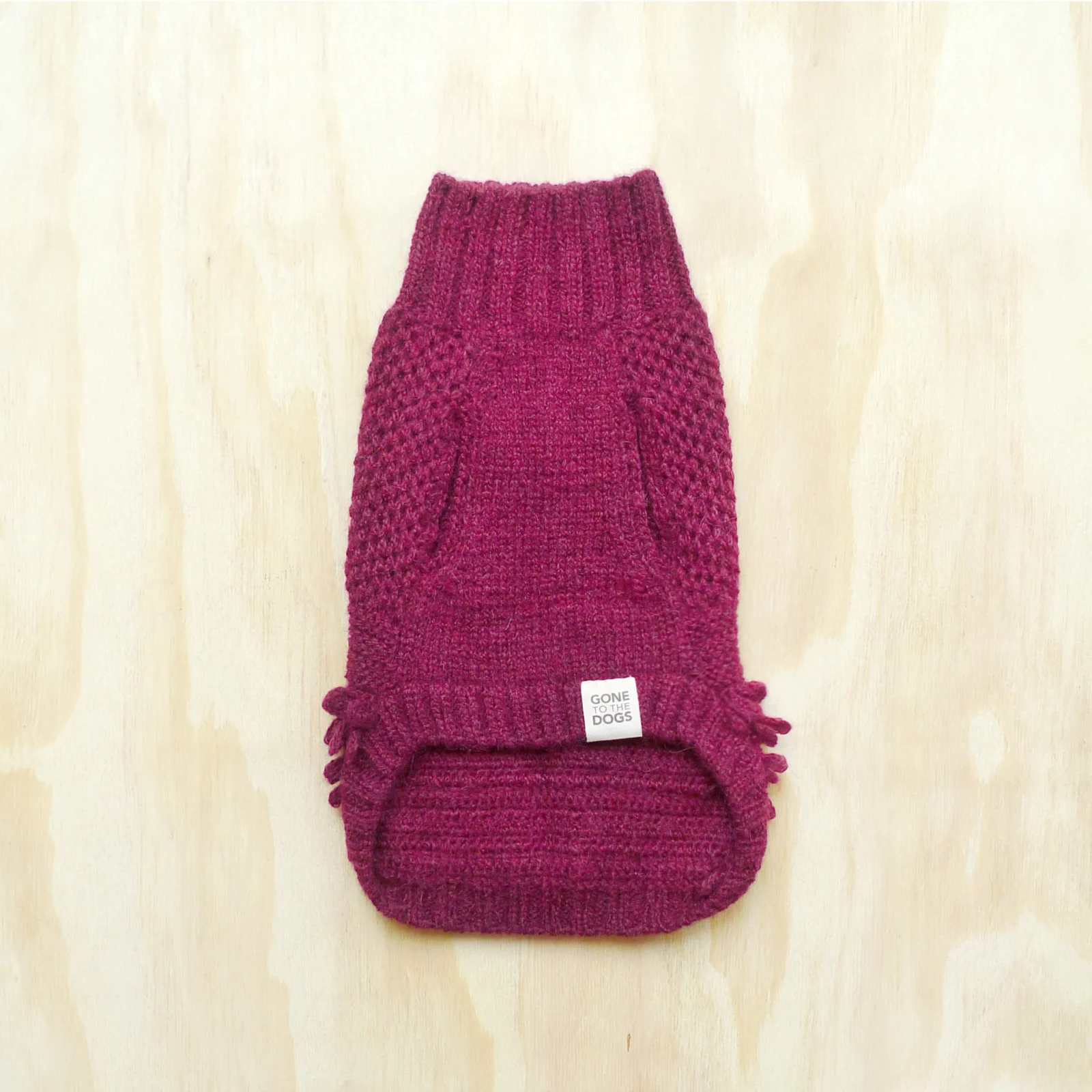 Ollie Turtleneck Sweater - Burgundy - Image 2