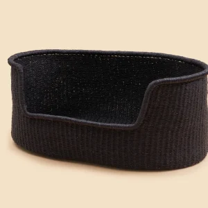 Sprawler Handwoven Dog Bed Basket - Black (Store pick up only)