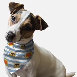 BanDoggie Hot Dogs Summer Dog Bandana - Soft Microfiber, Made in USA