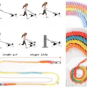 Hands-Free Dog Rope Dog Leash - Plum