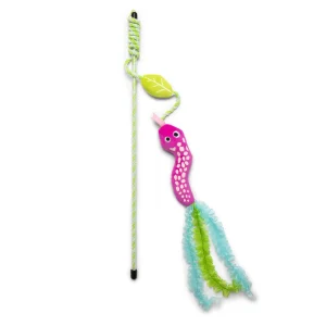 Quirky Kitty Glow Snake Wand – Glowing Forest Cat Toy with Catnip & Silvervine