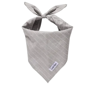Classic Everyday Bandana, Grey Striped Dog Bandana
