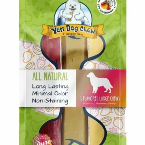 Yeti Dog Chews Coconut/Strawberry/Mango Large, 10.5 oz each, Case of 3