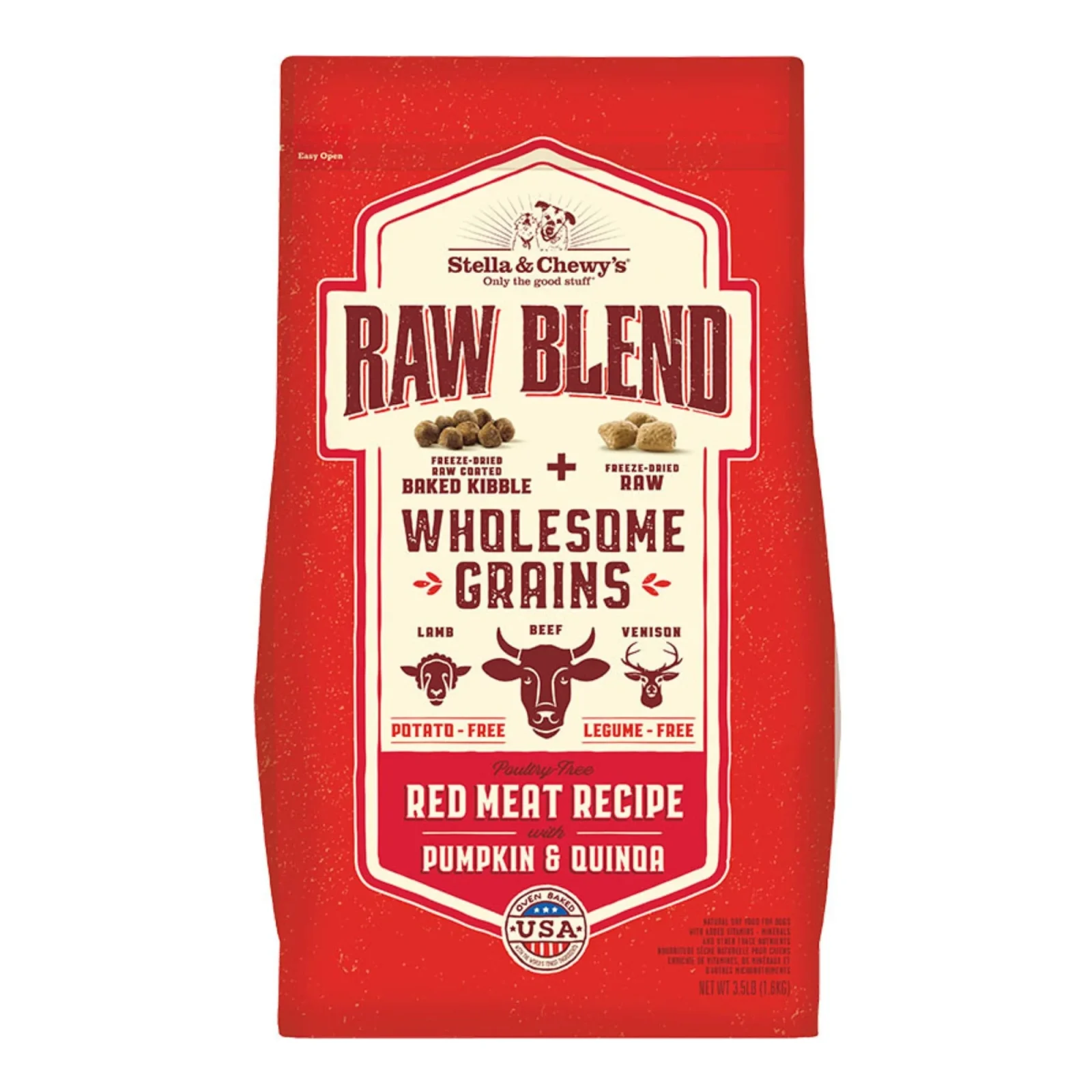 Stella & Chewy's Dog Raw Blend Wholesome Red Meat, 22 lb - Image 2