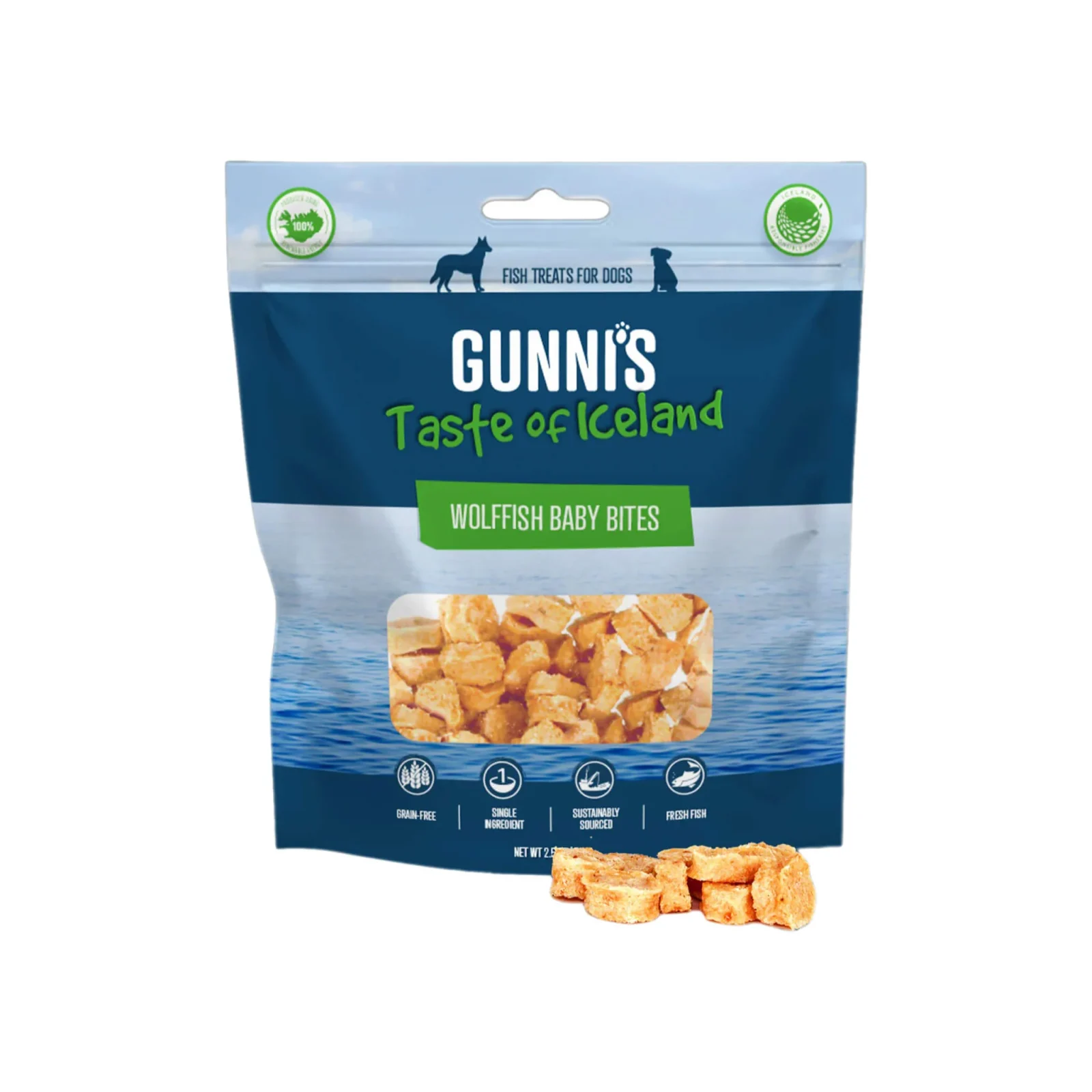Gunni's Taste of Iceland Fish Baby Bites Dog Treats