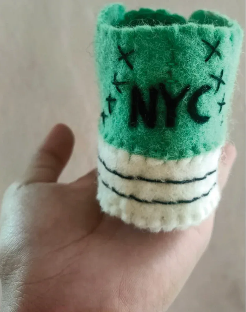 NYC Shoe Squeaker Toy - Liberty Green - Image 2