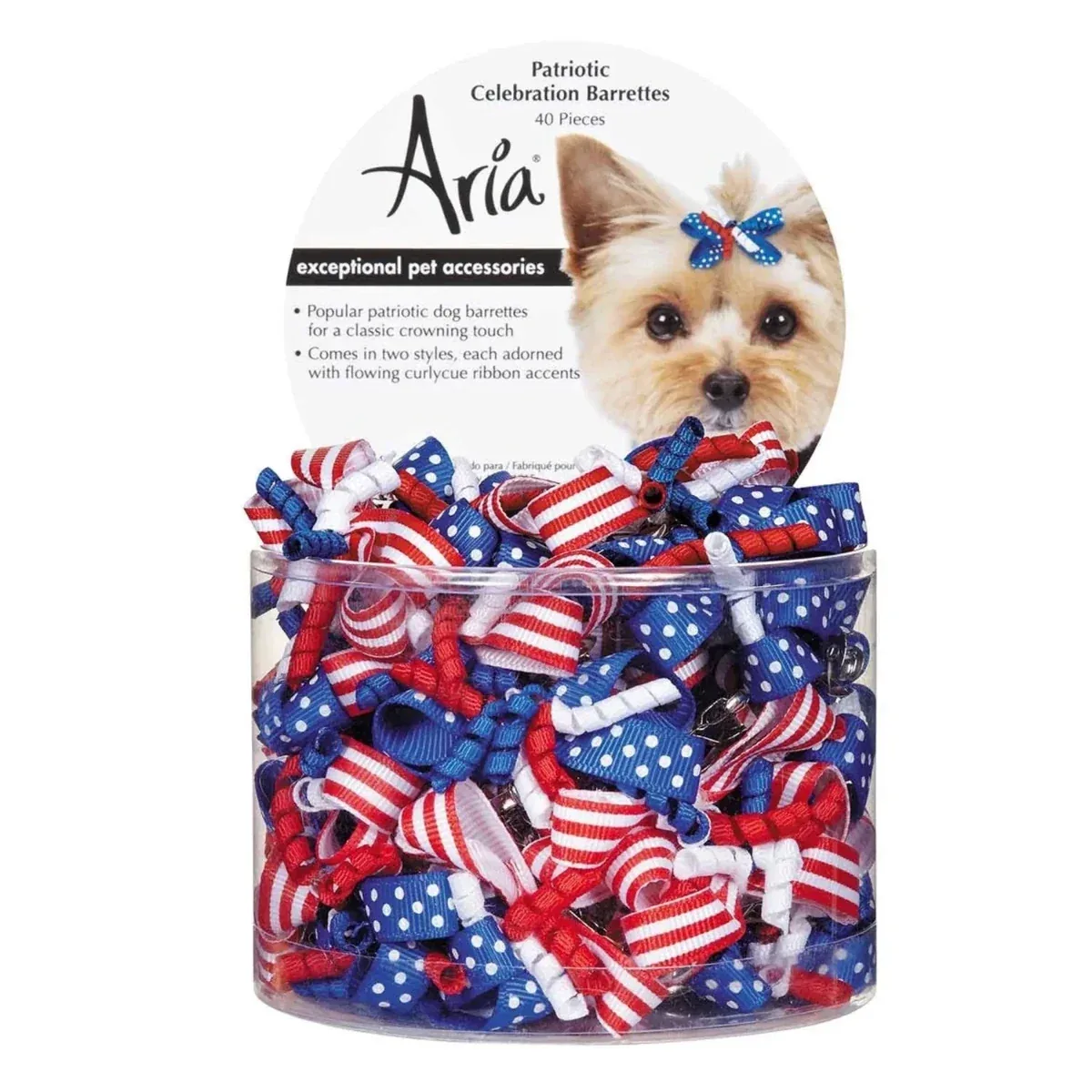 AR Patriotic Celebration Barrettes 40 ct