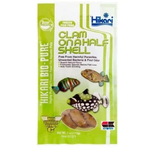 Hikari Bio-Pure Frozen Clam On A Half Shell - Flat Pack - 4 oz
