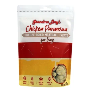 Grandma Lucy's Dog Freeze-Dried Meatball Chicken Parmesan Dog Treat 3 oz