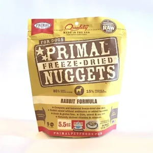 Primal Pet Foods Freeze-Dried Dog Food For Dogs, 14 oz Rabbit