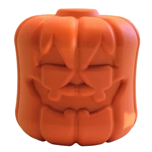 MKB Jack O' Lantern Durable Rubber Chew Dog Toy & Treat Dispenser