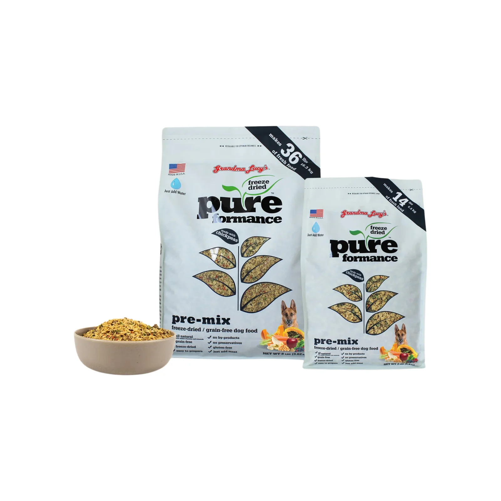 Grandma Lucy's PUREformance Pre-mix & Chickpea Dog Food - Image 2