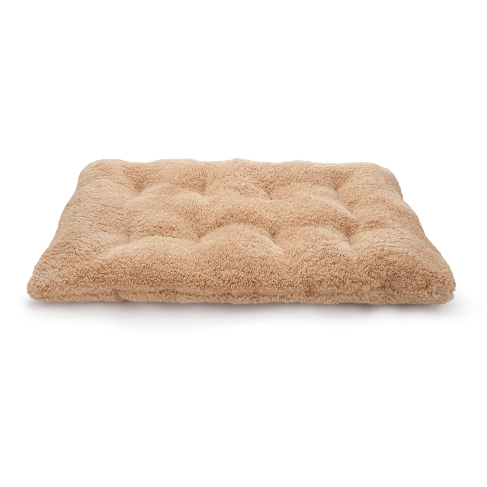 Latte Recycled Sherpa Dog Travel Mat