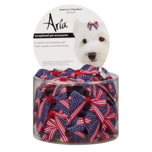 AR Americana Pup Bow Canister 48 ct
