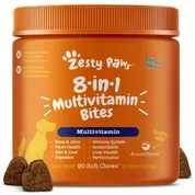 Zesty Paws 8-in-1 Multivitamin Bites Soft Chew Supplement for Dogs