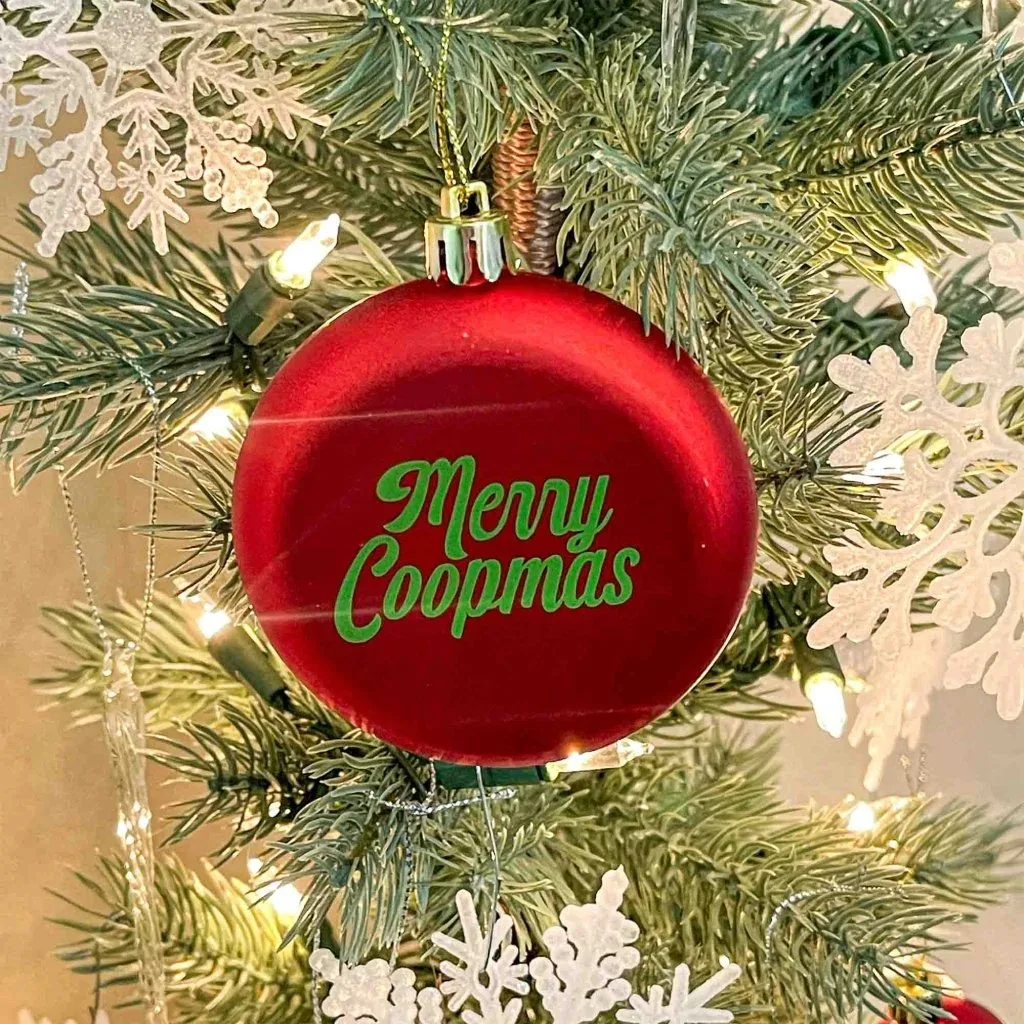 Merry Coopmas Christmas Ornament - Image 2