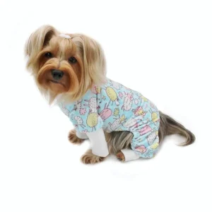 Klippo Funny Sheep Plush Minky Dog Pajamas - Ultra Soft with Stretch Dog Collar & Cuffs