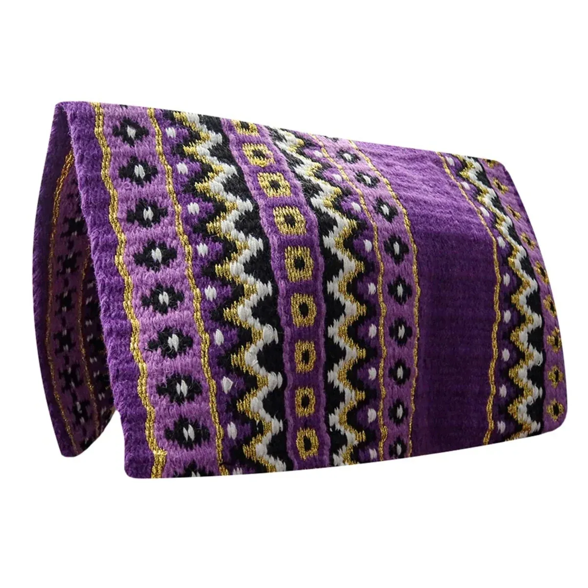 TuffRider Cody Western Show Blanket- Purple/Black- 34 x 40 - Image 2