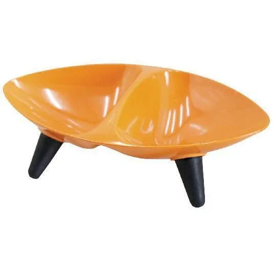 Pet Life ® 'Couture Sculptured' Dishwasher Safe Melamine Food and Water Double Pet Bowl - Image 2