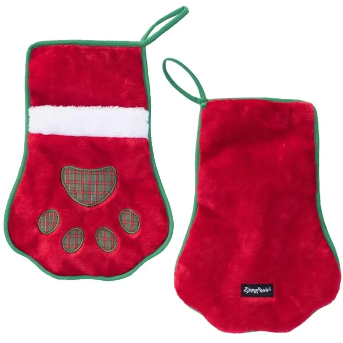 ZippyPaws Stocking Red Paw Christmas Stockings - Image 2
