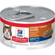 Hill's Science Diet Adult 7+ Savory Turkey Entree Wet Cat Food