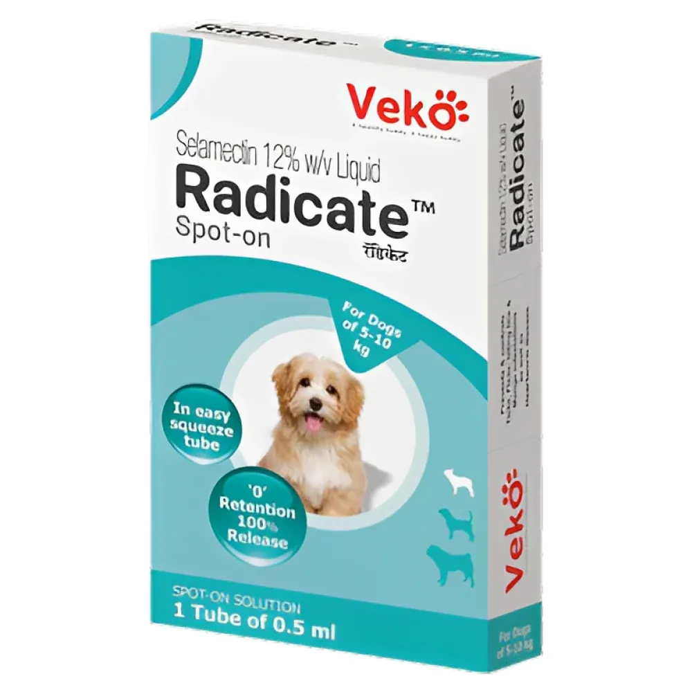 Veko Radicate (Selamectin) Tick and Flea Control Spot On for 5 to 10kg Dogs - Image 2